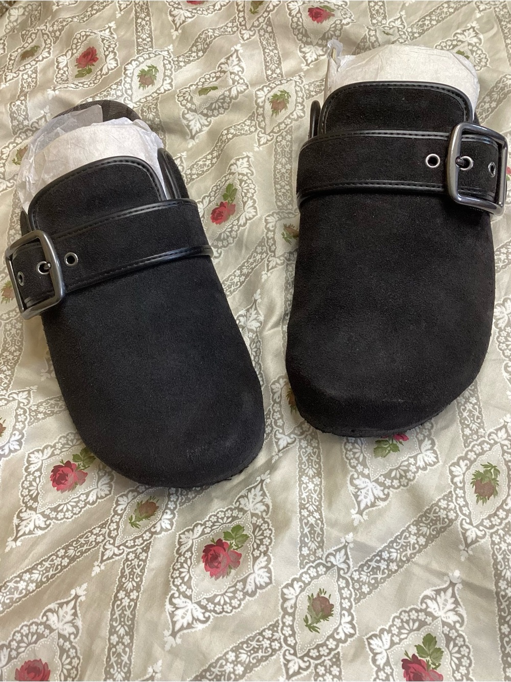 Coach BNJMN Black Signature Jacquard Suede Slip-On Clog 7D Men’s & 8.5 Women’s